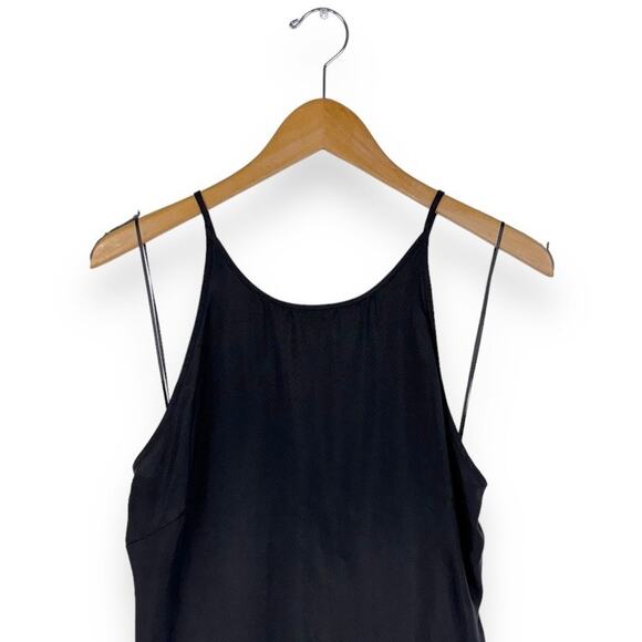 Madewell Dress Womens 12 Black Crisscross High Neck Midi Slip - Picture 5 of 14